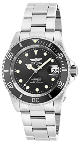Invicta Men's 17044 Pro Diver Analog Display Japanese Automatic Silver Watch