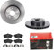 2 Bremsscheiben belüftet 288 mm + Bremsbeläge Vorne von Brembo Innenbelüftet (1420-54574) Bremsensatz Bremsanlage Bremsen-Kit,Bremsenset, Bremsscheiben, Bremsbeläge, Bremsen-Set, Beläge, Bremsbelag,