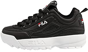 FILA Unisex-Kinde Disruptor kids Sneaker, Black, 33 EU
