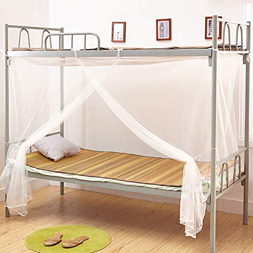 TOPINCN Mosquito Net Polyester Insect Mesh Net Square Single Bed Protect Netting Cover Fine Mesh Student Dormitory Sleep