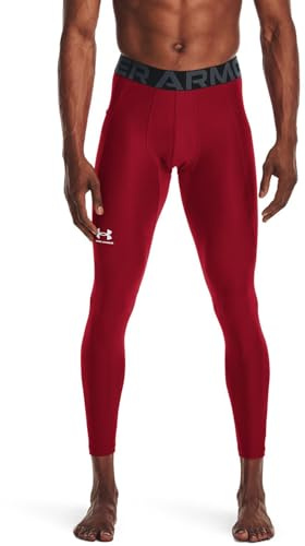 Under Armour Herren HeatGear Armour Leggings Hose, Lupenrein (834) / Weiß, Mittel