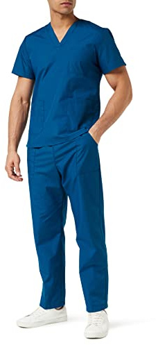 MISEMIYA - Pijama Sanitario (Antilejía y No Destiñe) Conjuntos Uniformes Sanitarios Unisex - Uniformes Medicos 6801-6802 - XL, Azul Marino 68
