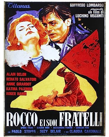 KUSTOM ART Affiche murale série Locandine Film Célèbre (Rocco et ses Frères) sans cadre. Impression artistique sur papier couché 40x30 cm