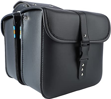 Leapiture 1 Paio di Borse Laterali Per Moto Borsa Per Attrezzi Laterale in Pelle PU Borse Portaoggetti Per Moto Borsa Per Attrezzi