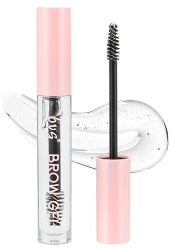 INBOLM Long Lasting Waterproof Eyebrow Fix Gel - Clear Brow Gel & Mascara Set