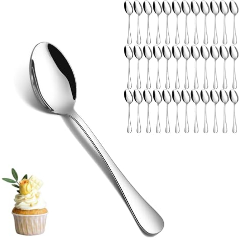 Teaspoons Set of 36, PionStar Stainless Steel Tea Spoons Set, 5.5 Inch (14cm), Dishwasher Safe, Coffee Spoons/Cake Spoons/Dessert Spoons/Latte Spoons for Home/Kitchen/Restaurant