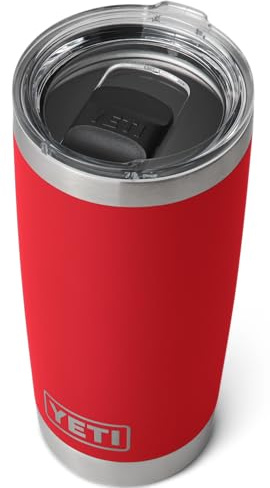 YETI Rambler Becher Mit MagSlider Deckel, Rescue Red, 20 oz (591 ml)