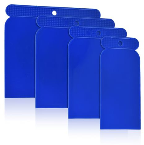 Espátula de Plástico, Juego de 4 Espátulas para Superficies, Espátulas de Carrocería para Reparación de Automóviles, Reutilizable Cuchillos de Masilla Japonesas para Alisar Superficies