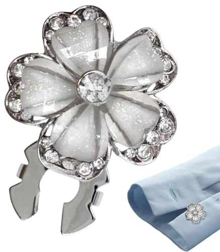 Couvre-boutons de chemise,Couvre-boutons à clipser | Boutons de manchette avec embellissements en brillant | Clips de boutons de manches de décoration de vêtements à la mode pour femmes
