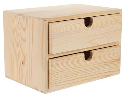 predolo Organizador de cajones de Madera con cajones, Estuche para Accesorios para el Cabello, Caja para Guardar Joyas, Caja de Madera para Guardar pequeños