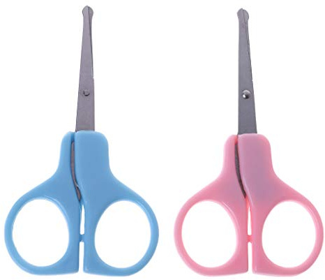 Forbici per unghie per bambini, tagliaunghie con punta arrotondata, per la cura quotidiana, forbici rotonde per la testa, unghie per neonati, manicure, neonato, neonato, neonate, con stampa leopardata