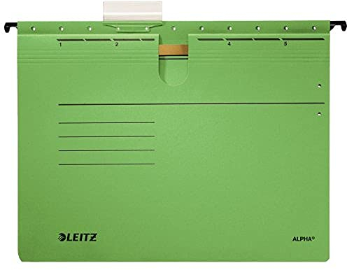 Leitz 1984 Hängehefter grün Alpha Sichtreiter Packung 5 Hefter