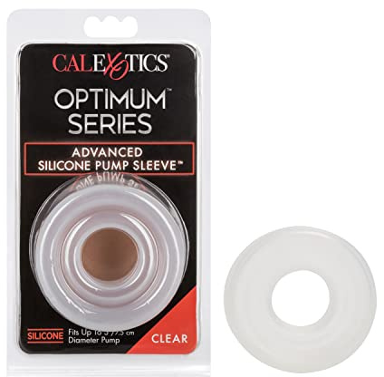California Exotic Novelties Advanced Silicone Pump Sleeve - Clear, SE-1049-10-2