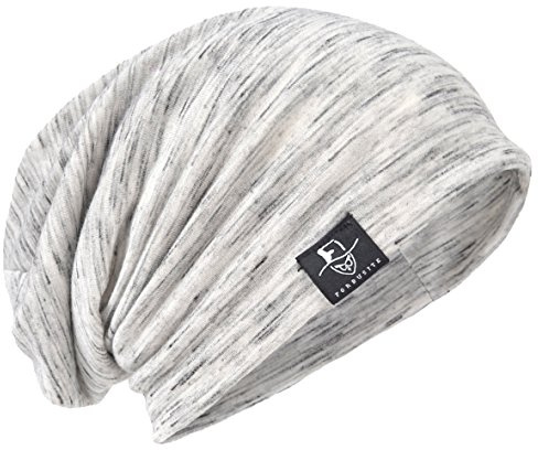 Rétro Bonnets Slouch Jersey Crâne Bonnet Mince Été Chapeau B083 (79-Pâle)
