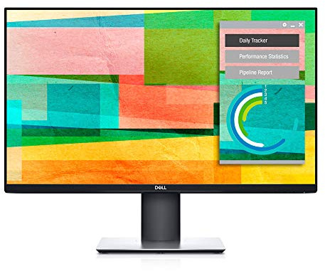 Dell P2719H 27 Inch Full HD (1920x1080) Monitor, 60Hz, IPS, 5ms, Ultrathin Bezel, DisplayPort, HDMI, VGA, 5x USB, Adjustable Stand (Height, Pivot, Swivel, Tilt), 3 Years Warranty, Black