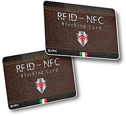M.Y.L. Carta Blocco RFID NFC Anti-Frode 2 pz – Protezione Contactless per Carte di Credito, Bancomat, Carta d’Identità e Passaporto – Scheda di Sicurezza Ultra Sottile per Portafoglio e Viaggi
