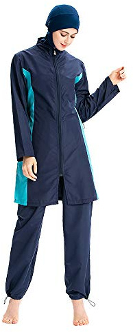 Mr Lin123 Costume da bagno delle donne musulmane modestia costumi da bagno musulmano Burkini surf tuta con cuffia