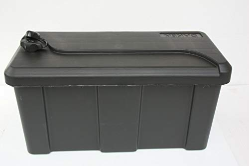trailer parts4u Storage Box 23 L Box Opening on the Front Waterproof Lockable Trailer Box Strap Box Drawbar Storage Box for Boat Tool Hunting