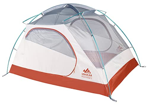 Unigear Space Dome 2 Personen Zelt- Geräumige 2 Türen&Vorräume Wasserdichtes Zelt für Camping,Trekking Backpacking Wandern Trekking, Festival- Gute Belüftung