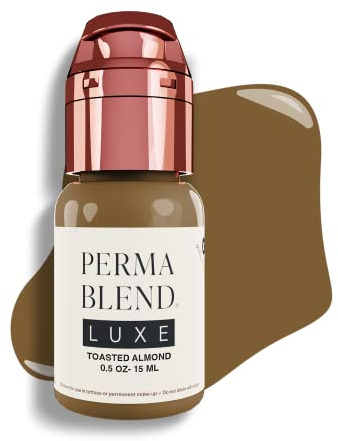 Perma Blend Luxe - Toasted Almond - professionelle Tattoo Farbe für Permanent Makeup - Augenbrauen Pigment Braun - 15 ml