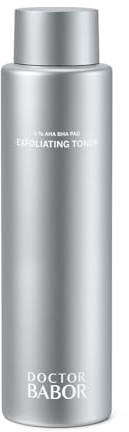 DOCTOR BABOR Exfoliating Toner | Gesichtswasser für unreine und fettige Haut | Anti-Pickel und für feinere Poren | mit AHA, BHA und PAD | 200 ml