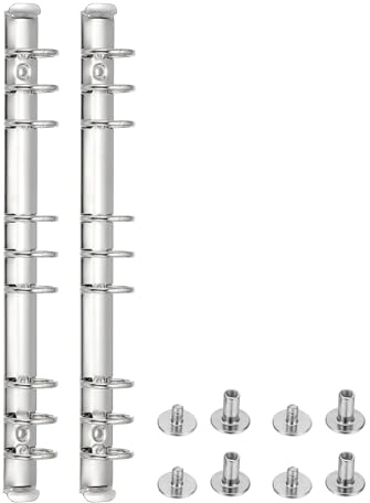 PATIKIL B5 ringpärmsmekanismer, 2 set 9-håls ersättningskit för pärmplanerare bindningstillbehör hem klassrum kontor, 2,5 cm ring