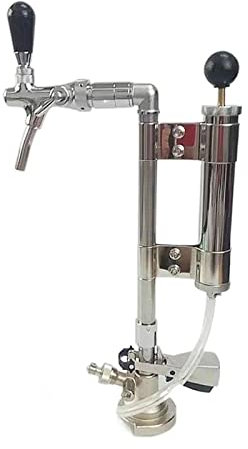 SRKATI Birra Fatta in casa Produzione di Birra 8quot; Pompa per fusti da Picnic, accoppiatore per fusti di Tipo A e Rubinetto per Birra con Controllo del Flusso
