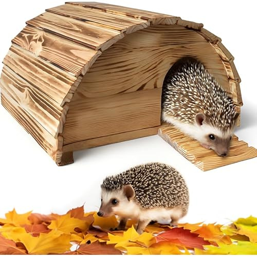 BB Loisir Abri Cabane Mangeoire Hérisson Refuge éxtérieur en Bois Massif Hibernation Brun Knut