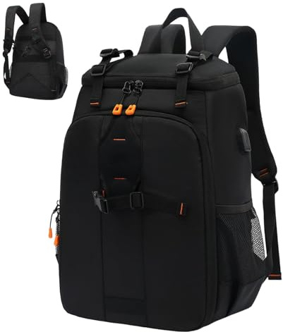 Bolsa impermeable para cámara, mochila de gran capacidad, sistema de almacenamiento para dron Dslr de 11.42 x 5.91 pulgadas, paquete de protección de equipos a prueba de golpes, diseño de fotografía