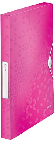 LEITZ 46290023 - Carpeta de proyectos WOW PP lomo 30 mm DIN A4 color fucsia metalizado