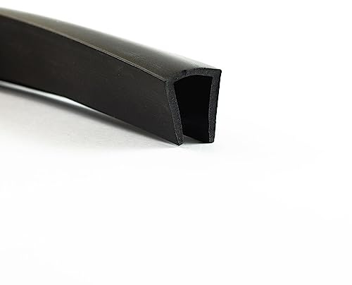 EUTRAS [10m] FP3005 Guarnizione perimetrale in gomma 10 mm - Protezione del bordo - protegge e sigilla in modo affidabile - per lamiera, vetro ed elementi costruttivi - qualità industriale tedesca