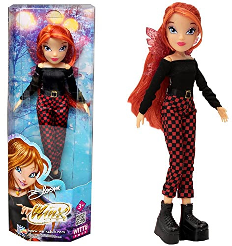 Winx Club Bloom | Poupée de Mode Style Noir-Rouge