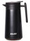 GRÜNERLE Thermoskanne 860ml - Kaffeekanne, Teekanne, Isolierkanne für Tee oder Kaffee - Tee Geschenk - hält bis zu 24h kalt, 12h heiß (Schwarz)