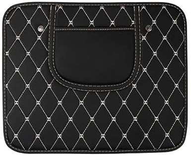 VOLBOZ 2 Stück Auto Rücksitz Anti Kick Pad für VW Volkswagen Golf 5 6 7 8 GTE GTI GTD Variant, Rücksitzschutz Auto Anti Kick Pad Autositzschutz, Pu Leder wasserdichte Autositz Rückenlehnenschutz