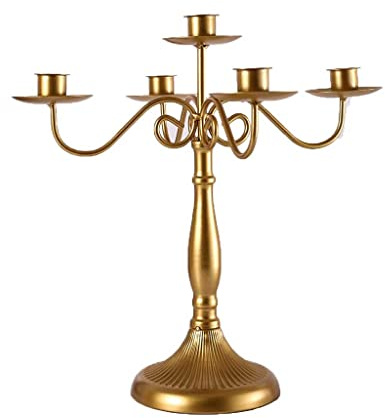 Bougeoir Chandelier Candélabre Métal 5 Bras Bougeoirs Décoration De Mariage Chandeliers Événement Bougie Stand Table Centre de Table Bougeoir Détenteur