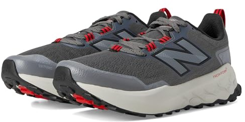 New Balance Men's Fresh Foam X Garoé V2 Trail Running Shoe, Castlerock/True Red/Slate Grey, 10.5 M