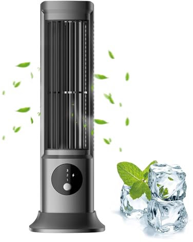 Aire Acondicionado Móvil, Aire Acondicionado Portátil, Enfriador de Aire Mini, 3 Velocidades de Viento, para el Hogar/Oficina