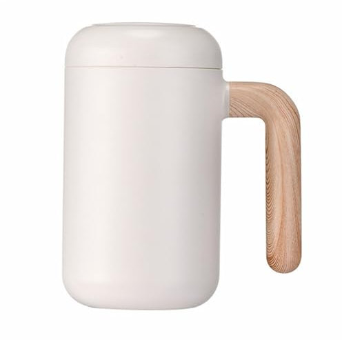 Keramisk kaffemugg med lock, temugg, vattenflaska, keramisk liner/fodral av rostfritt stål isolerade muggar, kaffemuggar presentmuggar. /659(Stainless steel liner white)