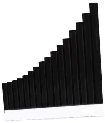 Yardwe Professionelle c Key Panflöte Musikinstrument Aus Resin Röhre Traditionelles Blasinstrument Für Anfänger Und Junge Mädchen Schwarzes Panpipe Zur Musikalischen Und Hand-auge-koordin