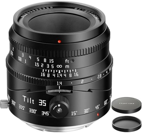 TTARTISAN 35 mm F1.4 APS-C Manual Tilt Lens Camera lens for Mirrorless Fuji X-A2 X-A3 X-A5 X-A7 X-M1 X-M2 X-H1X-T1X-T10X-T2 X-T20 X-T3 X-T4 X-T5 X-T100 X-T200 X-T30 X-PR01 X-PR02 X-PR03