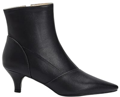 Generisch 2026 Elegant British Ankle Boots Winter Short Ankle Boots Mid Heel Riding Boots Classic Design, black, 7 UK