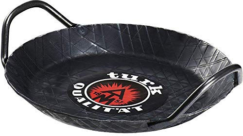 Turk 65924 Servierpfanne mit zwei Griffen sind angeschweißt für den Profi, Durchmesser 24 cm