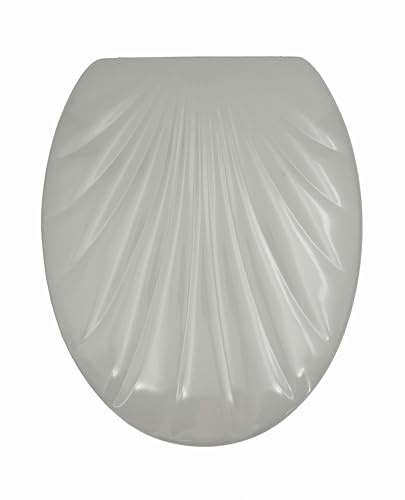 ADOB 14850 snäckformad duroplast toalettsits, Manhattan grå