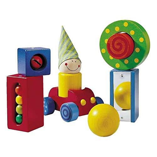 HABA Erste Steine Bausteine-Set in bunten Farben für Kinder ab 1 Jahr Made in Germany - 1189