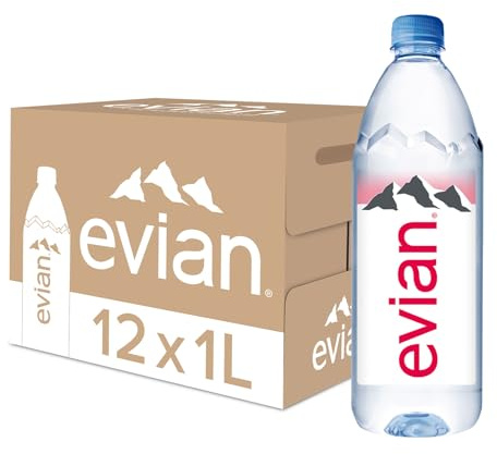 Evian Still Mineral Water,12x1L