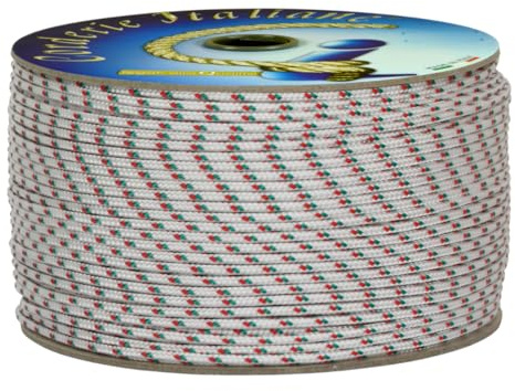 Corderie Italiane 006037958 Cordino Colorato Hobby Fantasy Bianco, Diametro 3 mm, 40 mt