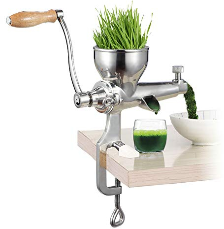 Extractor del jugo de la legumbre de fruta del exprimidor de la hierba del trigo del Juicer de la mano del acero inoxidable