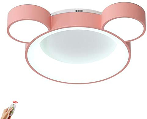 LED Kinder Deckenleuchte Cartoon Lampe Kinderzimmerlampe Dimmbar Deckenlampe Acryl Kinderzimmerlampe Mit Fernbedienung Jungen Mädchen Deckenlicht Kronleuchter Deckenlicht Schlafzimmer Lamp,Rosa