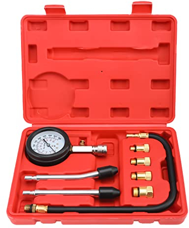 BOOMSTART Kompressionstester Kompressionsprüfer Satz Kompressionsmesser Auto Motorrad Messgerät Verdichtungsmesser Kfz M10 M12 M14 M18