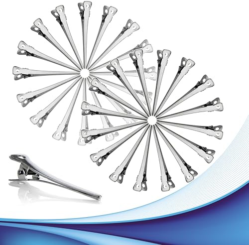 Becchi di Cicogna 48 pz - Fermagli di nuova generazione per capelli a becco d'anatra, Clip per capelli in metallo pinze adatte allo styling dei capelli. Mollette Hair Clip